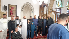  يافا: جموغ غفيرة من أهالي يافا يؤدون صلاة عيد الفطر في مسجد حسن بك 